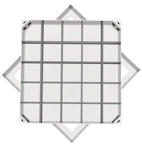 香河不锈钢方井展示